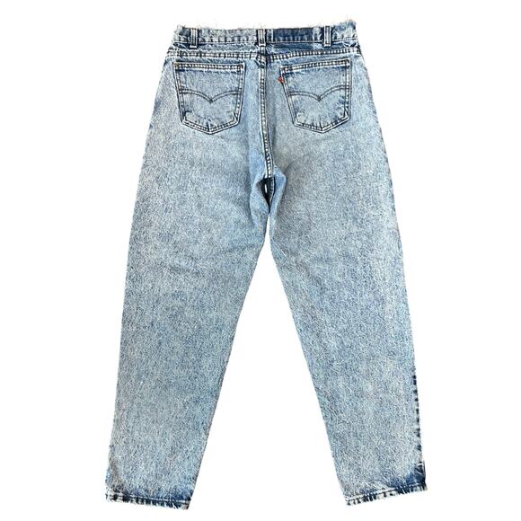 Vintage Levi’s Orange Tab Light-Wash Distressed Mid Waisted Denim Jeans (Sz 29) - Picture 1 of 8